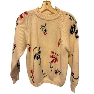 Vintage Floral Sweater‎